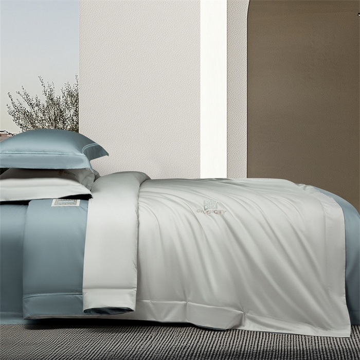 91家纺网 家纺一手货源 找家纺 （总）高大尚婚庆馆 2025秋冬新款长绒棉AB版高奢系列四件套-简爱