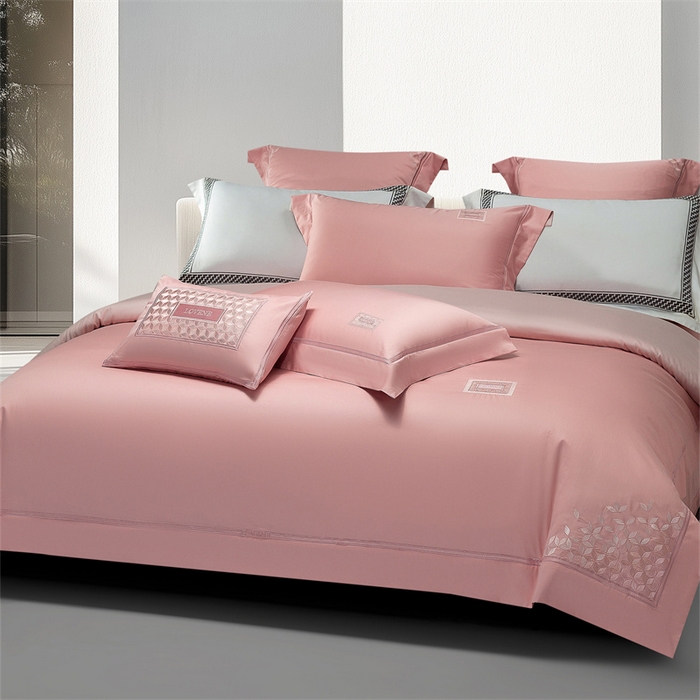 91家纺网 家纺一手货源 找家纺 （总）高大尚婚庆馆 2025秋冬新款长绒棉AB版高奢系列四件套-简爱