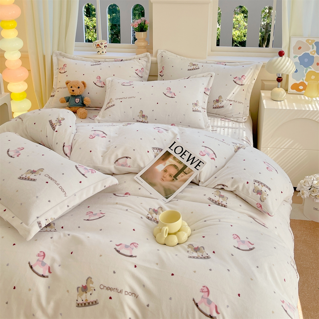 91家纺网 家纺一手货源 找家纺 （总）凯儿2025加厚A类印花牛奶绒单品四件套 