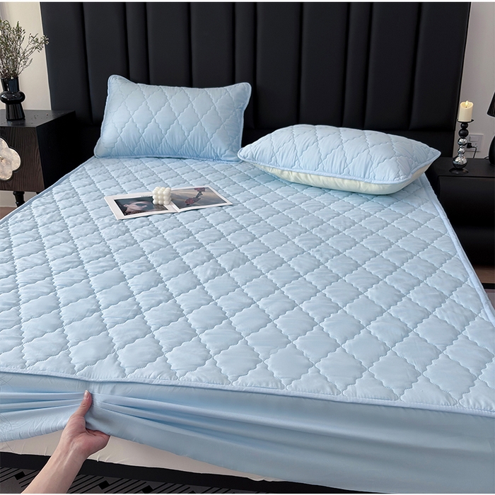 91家纺网 家纺一手货源 找家纺 （总）美洲琳 2025新款防水夹棉床笠单床笠床笠单品