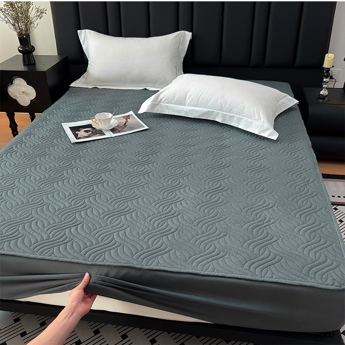 91家纺网 家纺一手货源 找家纺 （总）美洲琳 2025新款防水夹棉床笠单床笠床笠单品