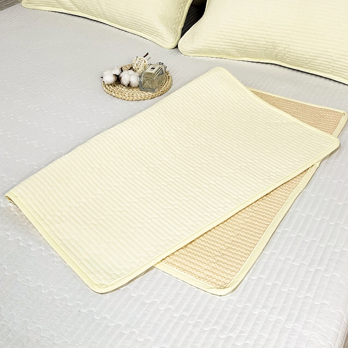 91家纺网 家纺一手货源 找家纺 （总）拾小柒 2025新款纯色全棉色织水洗棉防水隔脏姨妈垫护理垫