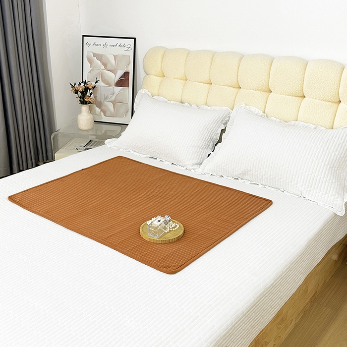 91家纺网 家纺一手货源 找家纺 （总）拾小柒 2025新款纯色全棉色织水洗棉防水隔脏姨妈垫护理垫