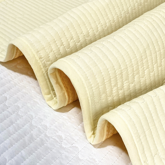 91家纺网 家纺一手货源 找家纺 拾小柒 2025新款纯色全棉色织水洗棉防水隔脏姨妈垫护理垫 鹅黄色 不防水