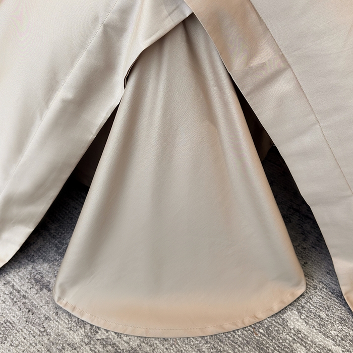 91家纺网 家纺一手货源 找家纺 星蕴家纺 2025新款A类贡缎纯色长绒棉纯棉全棉四件套-多伦多 多伦多-棕木灰