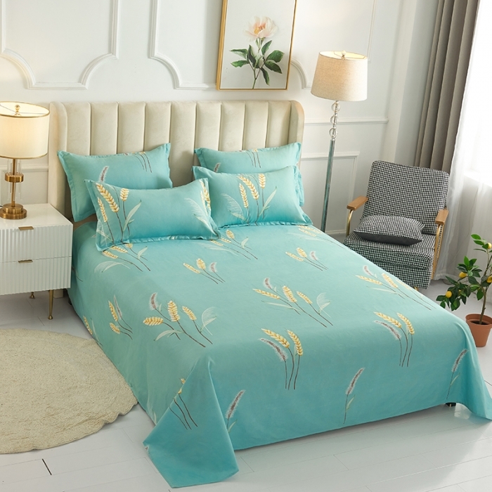 91家纺网 家纺一手货源 找家纺 爱诗诺2025加厚生态棉磨毛四件套高克重植物羊绒四件套大量现货 风吹麦浪