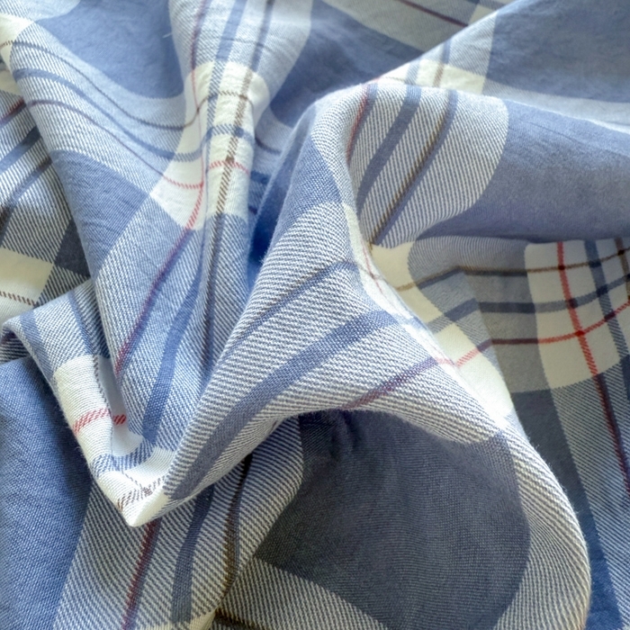 91家纺网 家纺一手货源 找家纺 （总）晚爱家纺（原晚安家居） 2025无印风四件套经典格子超柔水洗棉四件套