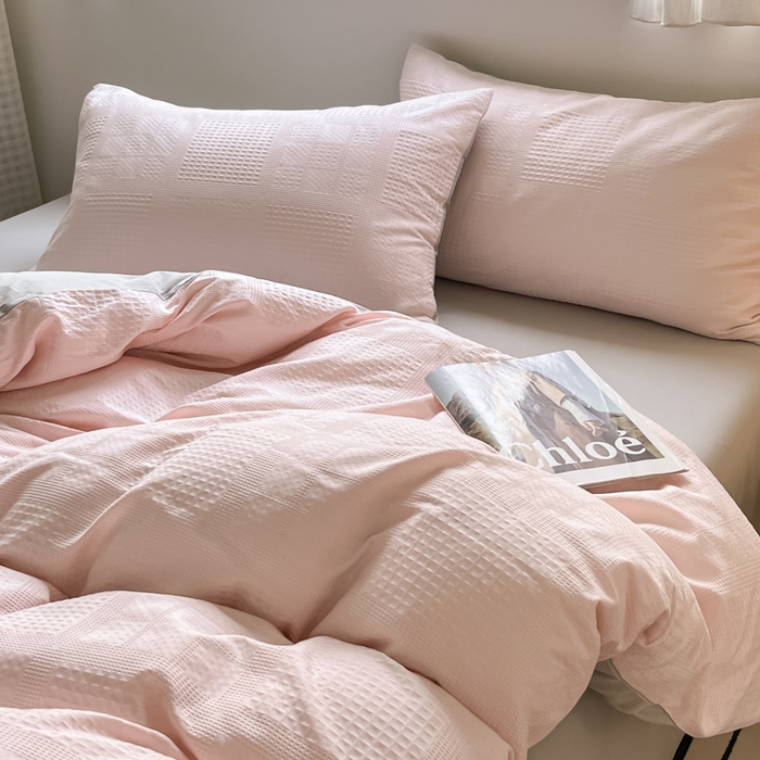 91家纺网 家纺一手货源 找家纺 （总）言一 2025秋冬新品A类60S新疆长绒棉纯棉陶瓷轻磨毛四件套提花全棉床单被套不掉毛2