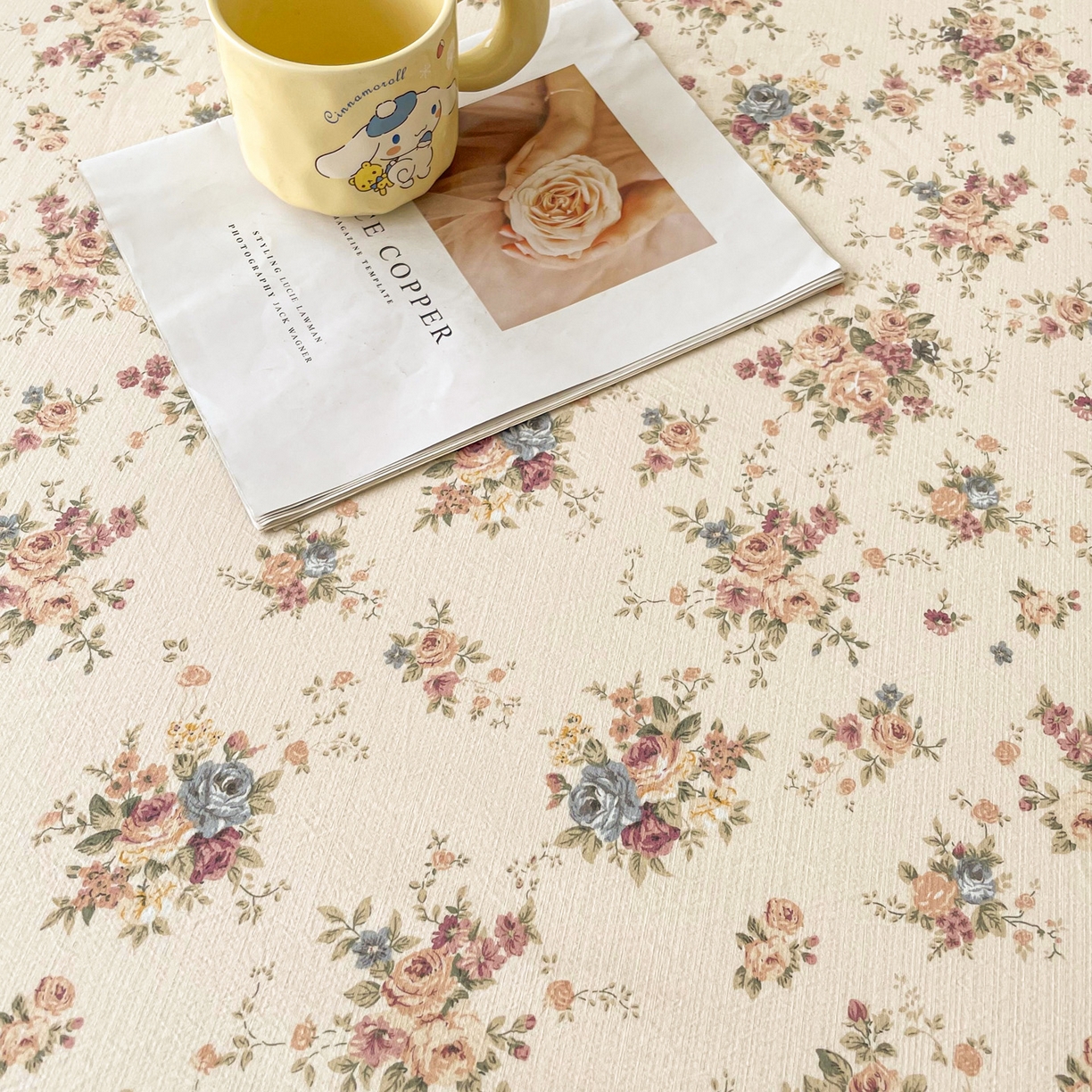 91家纺网 家纺一手货源 找家纺 金泰莱 2025新款木棉双层纱印花床笠 兰亭