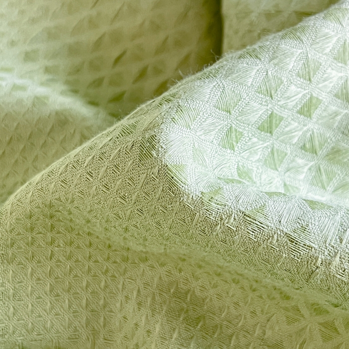 91家纺网 家纺一手货源 找家纺 言一 2025秋冬新品A类60S新疆长绒棉纯棉陶瓷轻磨毛四件套提花全棉床单被套不掉毛2 豆绿+浅灰绿