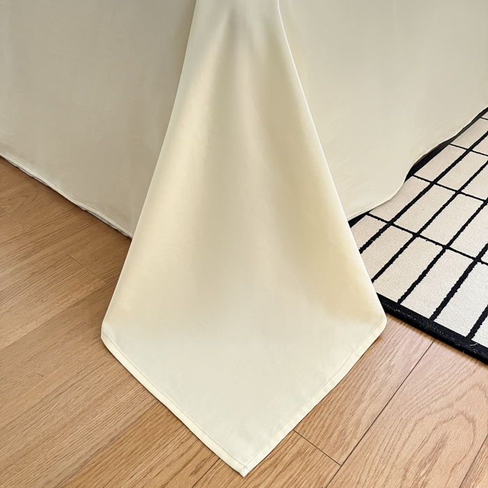 91家纺网 家纺一手货源 找家纺 言一 2025秋冬新品A类60S新疆长绒棉纯棉陶瓷轻磨毛四件套提花全棉床单被套不掉毛2 山灰+奶黄