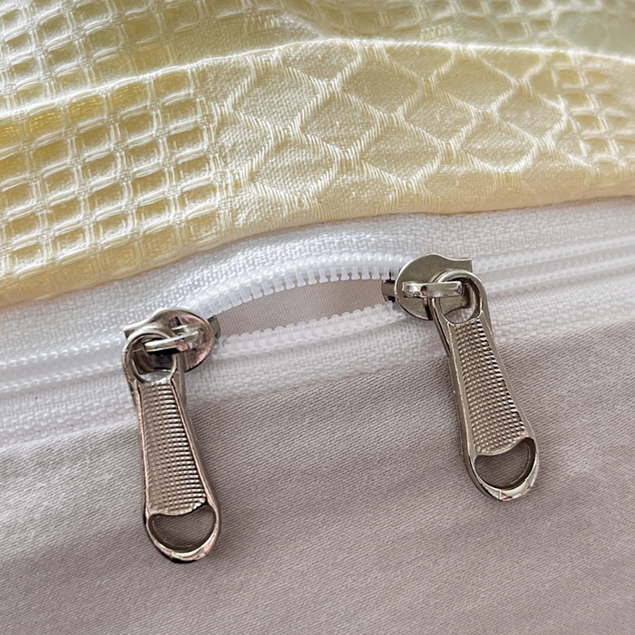 91家纺网 家纺一手货源 找家纺 言一 2025秋冬新品A类60S新疆长绒棉纯棉陶瓷轻磨毛四件套提花全棉床单被套不掉毛2 奶油黄+雅灰