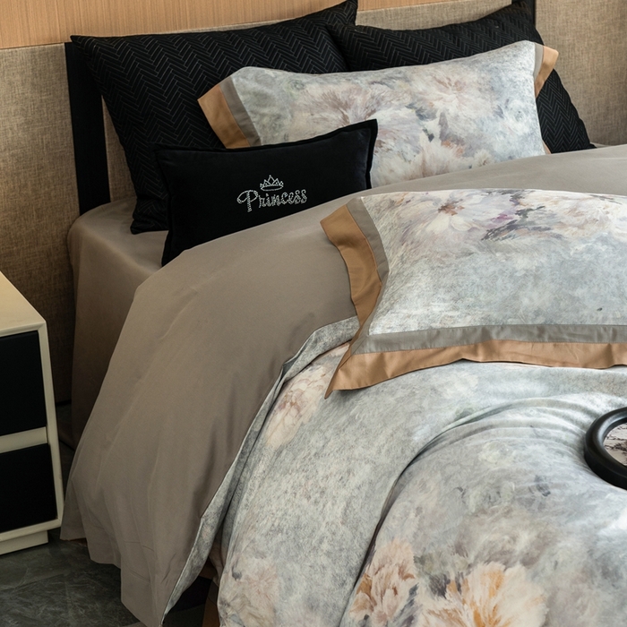 91家纺网 家纺一手货源 找家纺 （总）瑞雪家居 2025新款50s磨毛数码印花全棉纯棉四件套