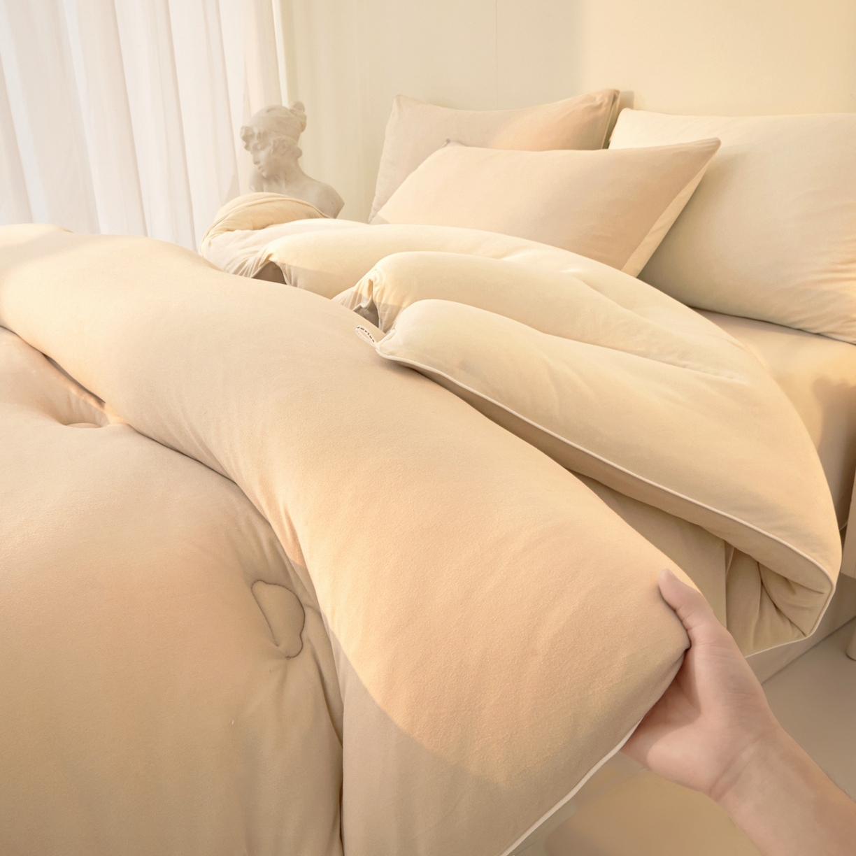 91家纺网 家纺一手货源 找家纺 （总）居易简 2025新款针织棉大豆被冬被加厚春秋被被子被芯10%大豆纤维 （包质检）