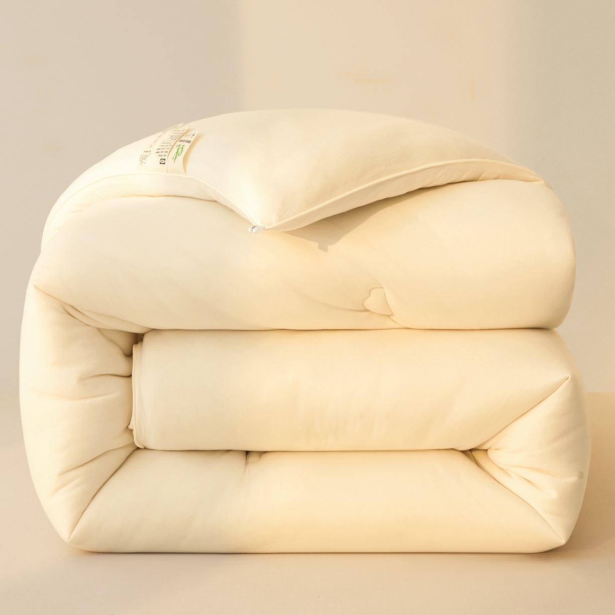 91家纺网 家纺一手货源 找家纺 居易简 2025新款针织棉大豆被冬被加厚春秋被被子被芯10%大豆纤维 （包质检） 米白