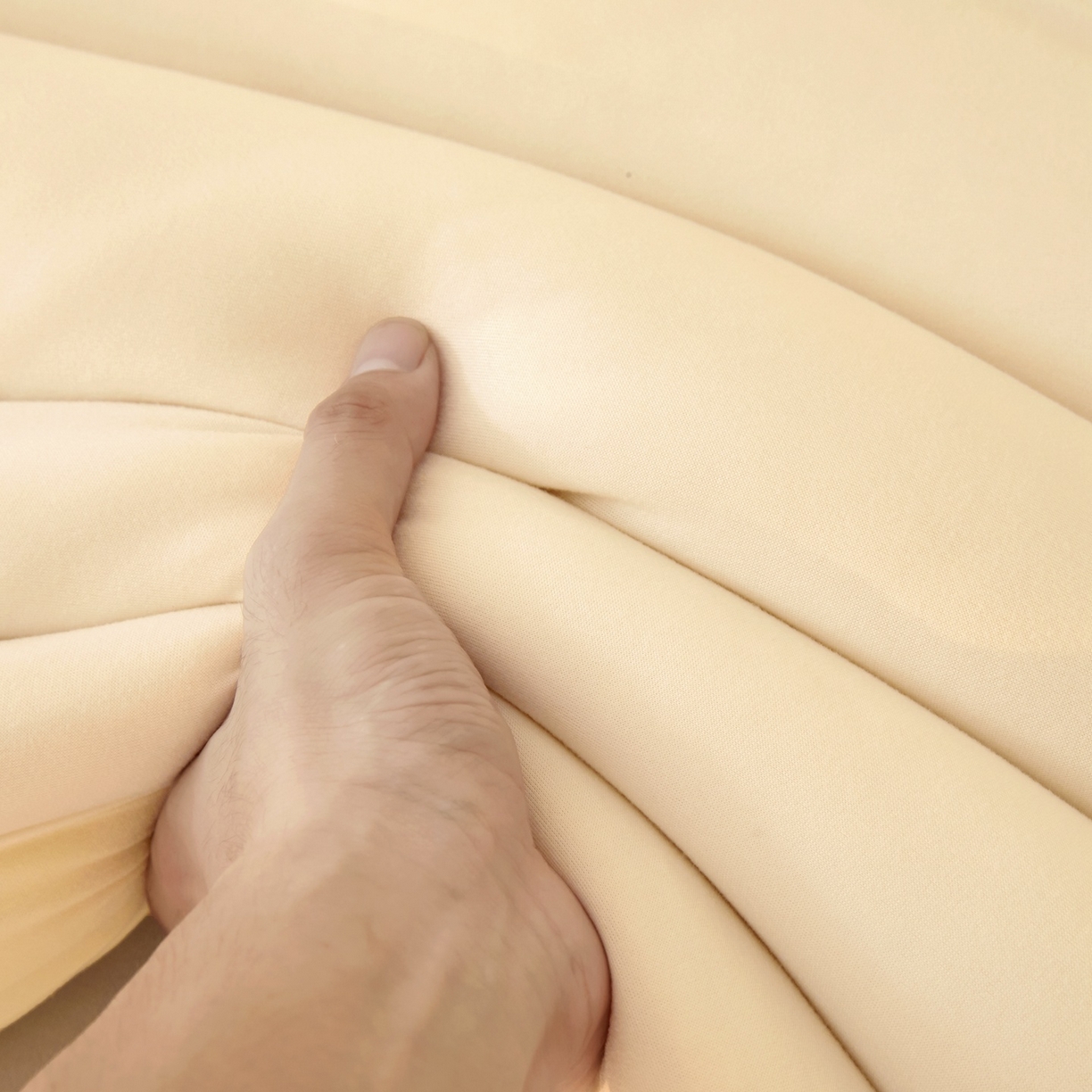 91家纺网 家纺一手货源 找家纺 居易简 2025新款针织棉大豆被冬被加厚春秋被被子被芯10%大豆纤维 （包质检） 米白+鹅黄