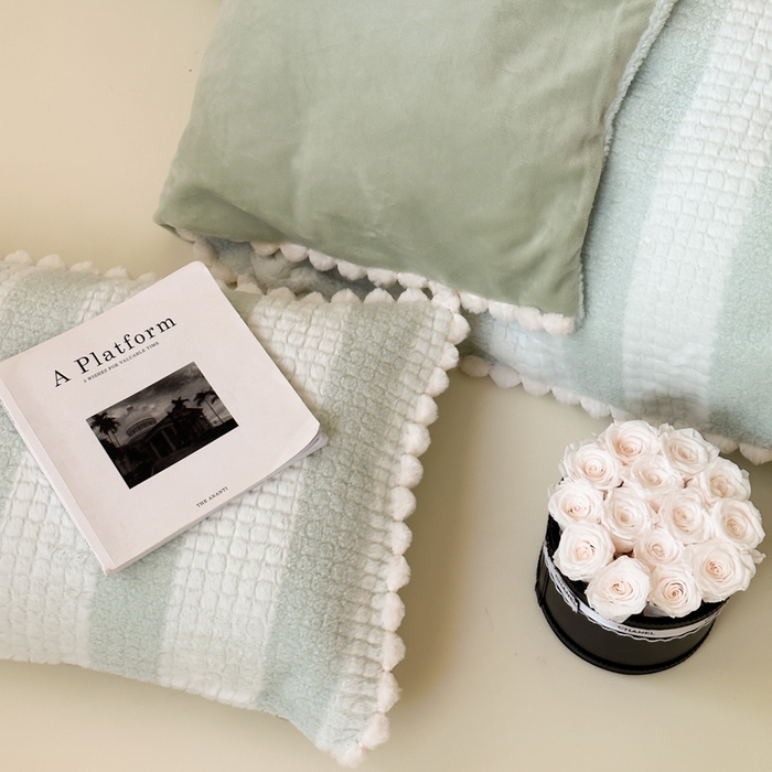 91家纺网 家纺一手货源 找家纺 玛奇朵 2024秋冬新品泰兔绒提花四件套-朵以系列 朵以-绿