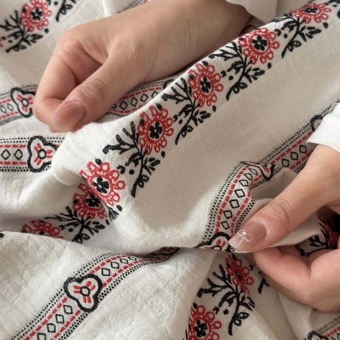 91家纺网 家纺一手货源 找家纺 （总）玛奇朵 2025新品A类纯棉双层纱提花四件套