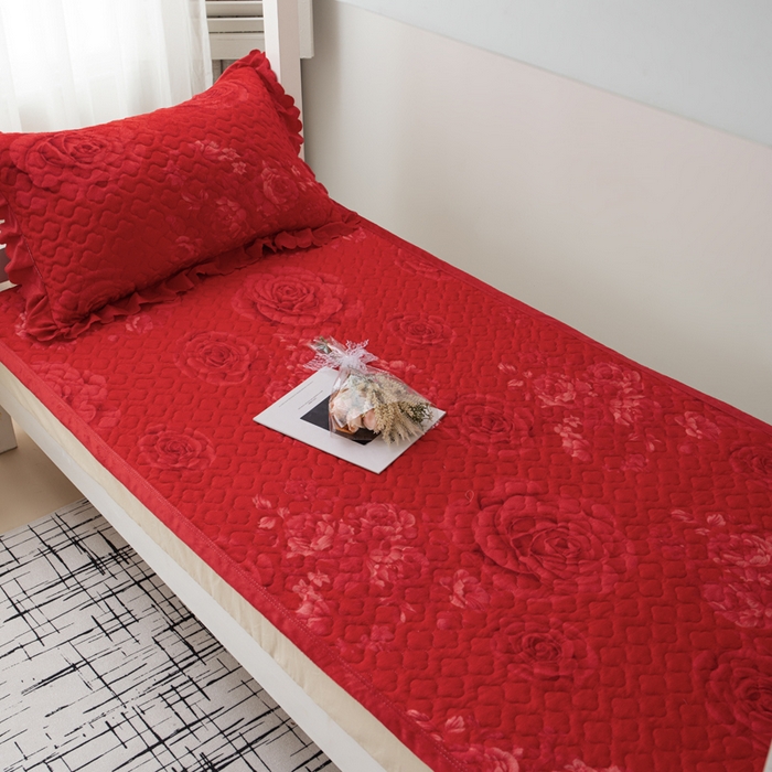 91家纺网 家纺一手货源 找家纺 （总）珍爱家纺 2025新款热款学生宿舍两用牛奶绒床盖单人加厚绗缝绒毯铺垫通用