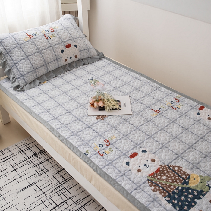 91家纺网 家纺一手货源 找家纺 （总）珍爱家纺 2025新款热款学生宿舍两用牛奶绒床盖单人加厚绗缝绒毯铺垫通用