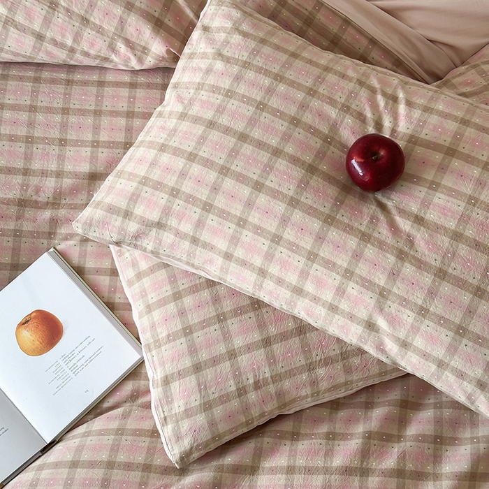 91家纺网 家纺一手货源 找家纺 （总）玛奇朵 2025新品文艺复古全棉色织水洗棉提花四件套-忆时光