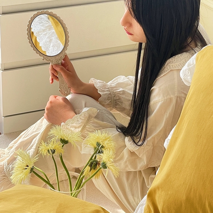 91家纺网 家纺一手货源 找家纺 贝尔 PELLHOME 全棉水洗棉镂空刺绣宽花边套件场景二（可抖音代发） 麦穗黄