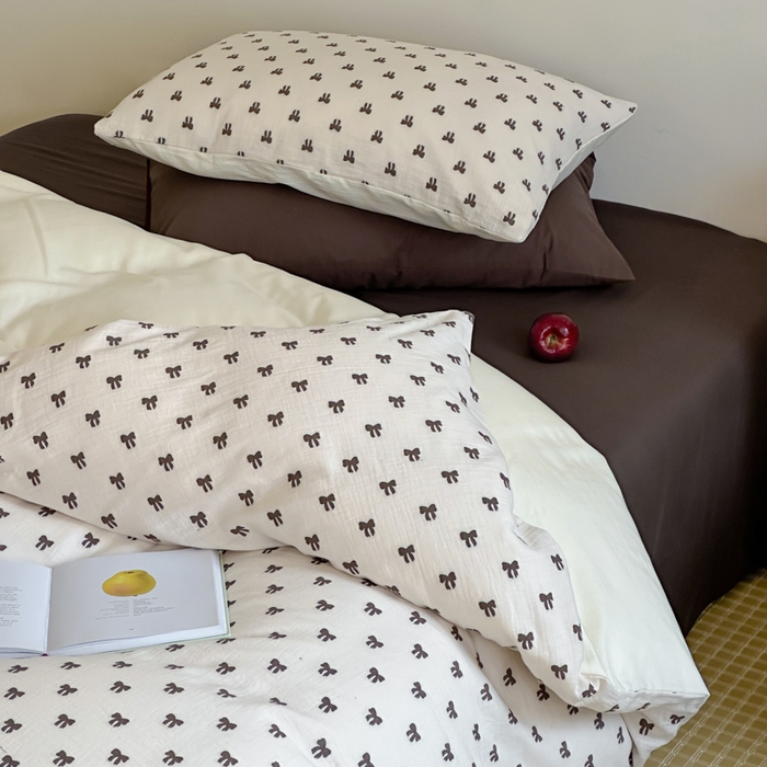 91家纺网 家纺一手货源 找家纺 （总）玛奇朵 2025新款A类全棉双层纱提花四件套