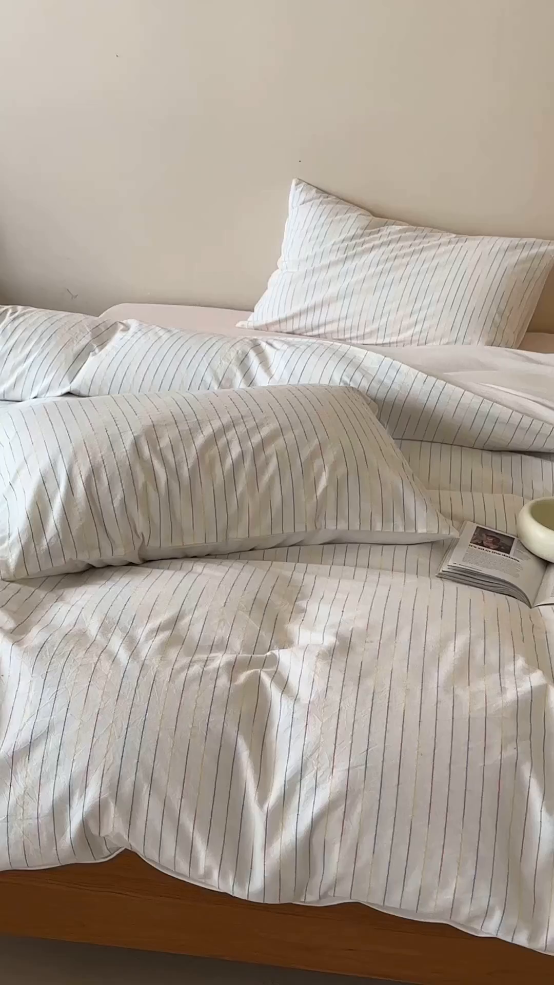 91家纺网 家纺一手货源 找家纺 （总）玛奇朵 2025新品全棉水洗棉彩纱段染提花四件套-春日来信