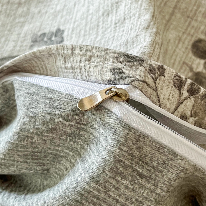 91家纺网 家纺一手货源 找家纺 斯卡诺家纺 2026新款原麻亚麻皱皱纱四件套水洗棉印花四件套 复古格调