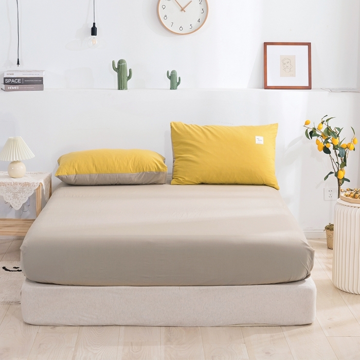 91家纺网 家纺一手货源 找家纺 （总）贝尔 PELLHOME 全棉纯棉水洗棉四件套1.5m1.8m纯色北欧风简约（可抖音代发）