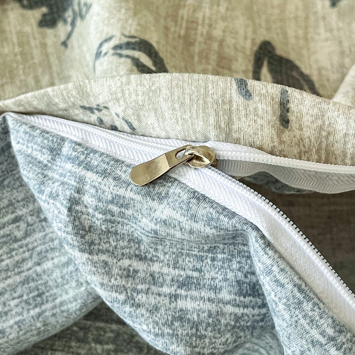 91家纺网 家纺一手货源 找家纺 斯卡诺家纺 2026新款原麻亚麻皱皱纱四件套水洗棉印花四件套 水墨江南