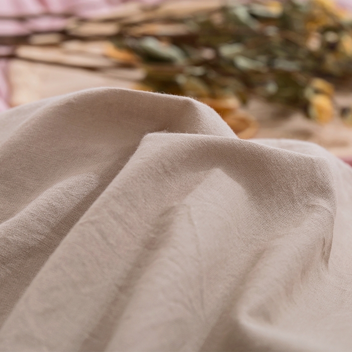 91家纺网 家纺一手货源 找家纺 贝尔 PELLHOME 全棉纯棉水洗棉四件套1.5m1.8m纯色北欧风简约（可抖音代发） 藕粉