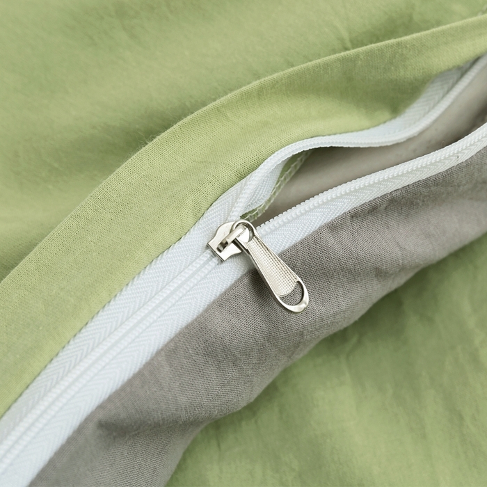 91家纺网 家纺一手货源 找家纺 贝尔 PELLHOME 全棉纯棉水洗棉四件套1.5m1.8m纯色北欧风简约（可抖音代发） 浅绿