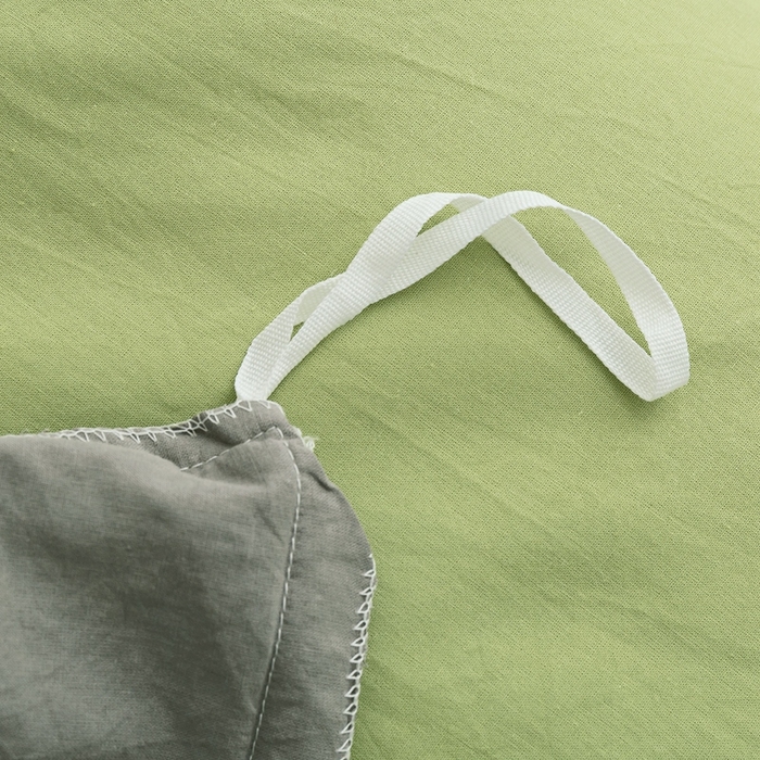 91家纺网 家纺一手货源 找家纺 贝尔 PELLHOME 全棉纯棉水洗棉四件套1.5m1.8m纯色北欧风简约（可抖音代发） 浅绿