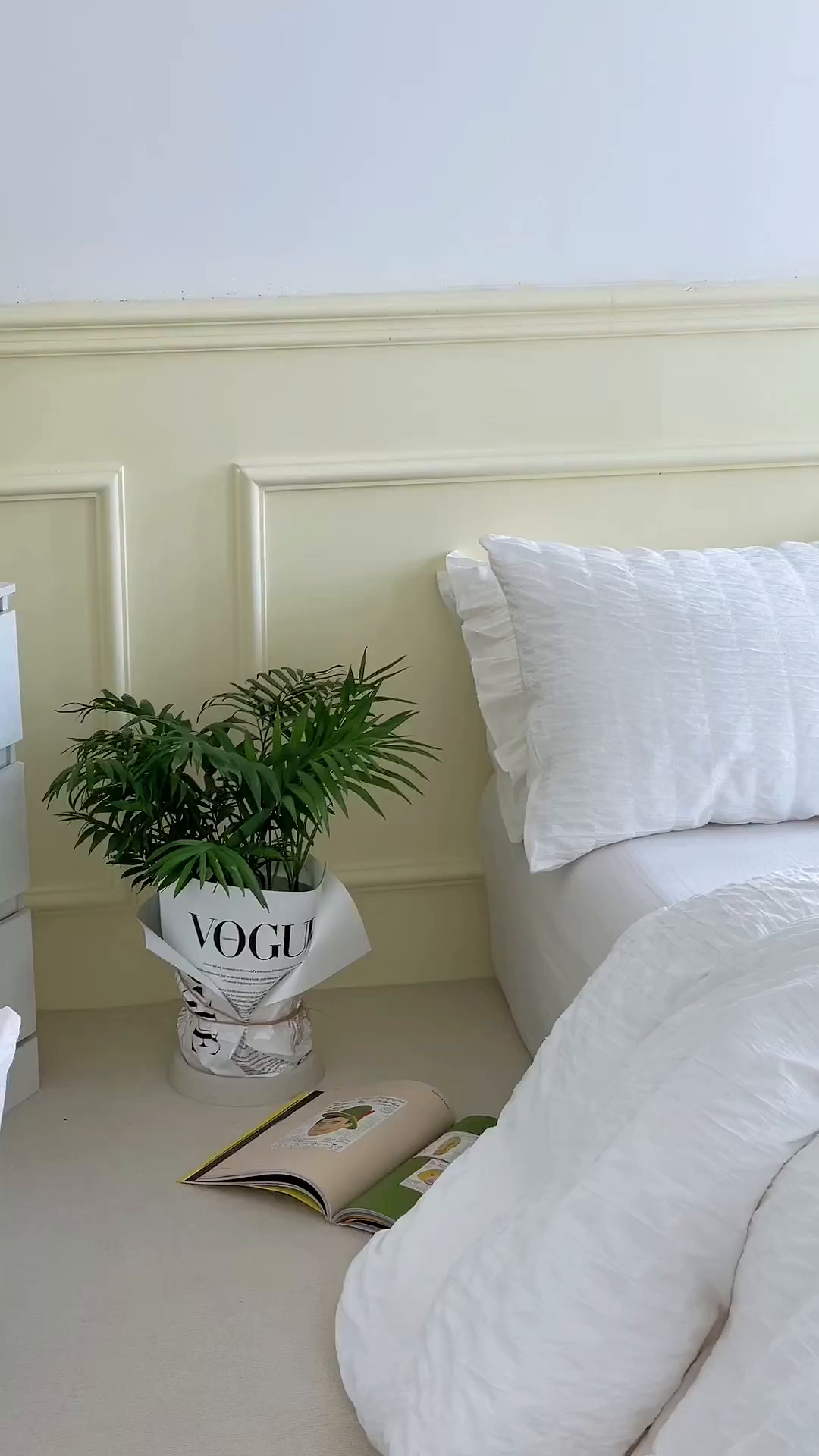 91家纺网 家纺一手货源 找家纺 贝尔 PELLHOME 全棉ins简约泡泡纱四件套柔软纯棉仙女纯色床上用品（可抖音代发） 雪白