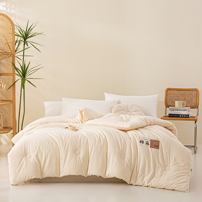 91家纺网 家纺一手货源 找家纺 （总）心梦泽家纺 2025新款棉麻大豆纤维被春秋被冬被被子被芯