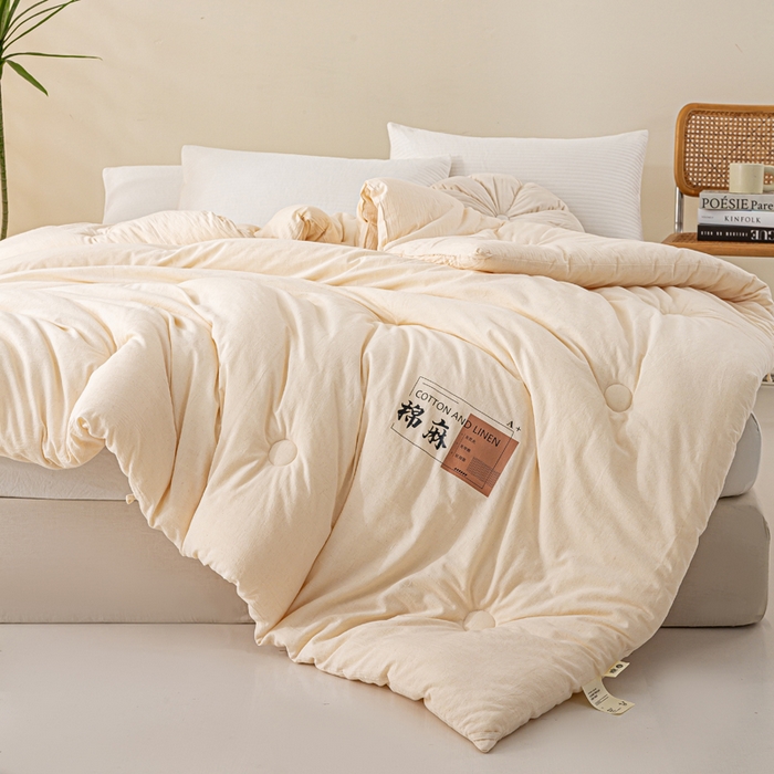 91家纺网 家纺一手货源 找家纺 （总）心梦泽家纺 2025新款棉麻大豆纤维被春秋被冬被被子被芯