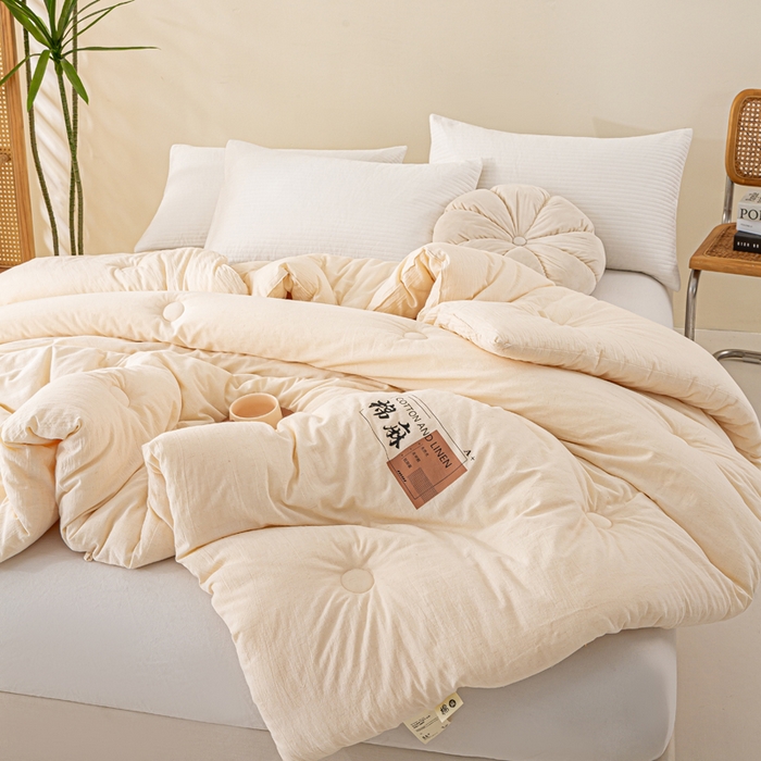 91家纺网 家纺一手货源 找家纺 （总）心梦泽家纺 2025新款棉麻大豆纤维被春秋被冬被被子被芯