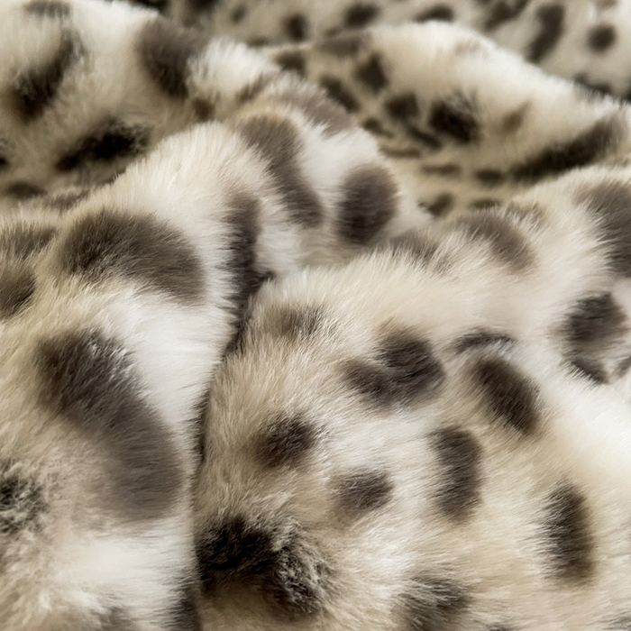 91家纺网 家纺一手货源 找家纺 库里梦家纺 2025新款网红直播爆款獭兔毛豹纹-A版兔毛绒B版牛奶绒四件套-豹纹 豹纹-米色