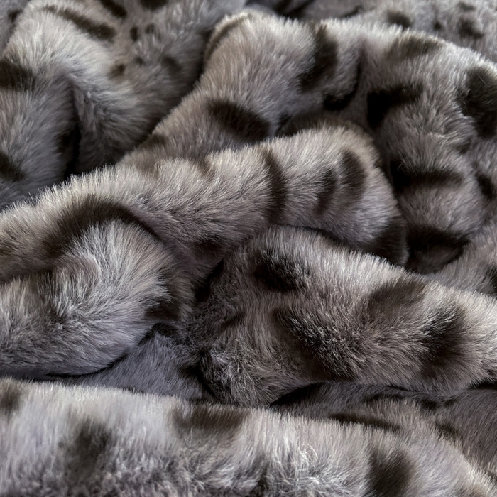91家纺网 家纺一手货源 找家纺 库里梦家纺 2025新款网红直播爆款獭兔毛豹纹-A版兔毛绒B版牛奶绒四件套-豹纹 深灰豹纹-粉