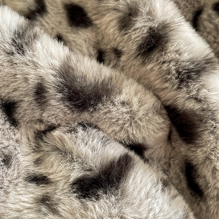 91家纺网 家纺一手货源 找家纺 库里梦家纺 2025新款网红直播爆款獭兔毛豹纹-A版兔毛绒B版牛奶绒四件套-豹纹 豹纹-灰