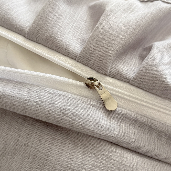 91家纺网 家纺一手货源 找家纺 库里梦家纺 2025新款韩版花边小清新色织水洗双层纱木棉四件套 小叶蔓