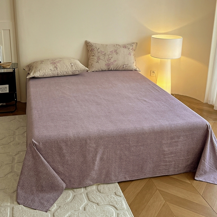 91家纺网 家纺一手货源 找家纺 仟网汇  2025新款亚麻纽扣款四件套 漫语