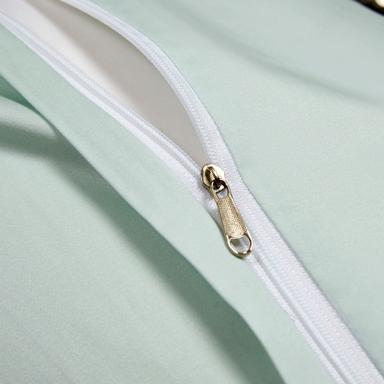 91家纺网 家纺一手货源 找家纺 U品汇 2025新款60S双股120支贡缎长绒棉提花纯棉全棉刺绣花四件套高端礼盒工艺款-夕颜 夕颜-浅石兰