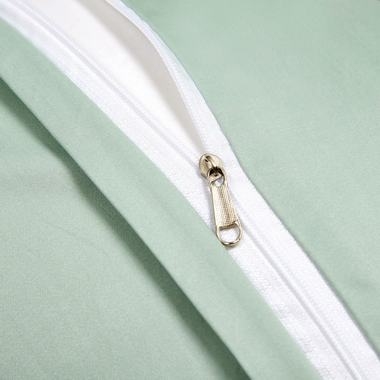 91家纺网 家纺一手货源 找家纺 U品汇 2025新款60S双股120支贡缎长绒棉提花纯棉全棉刺绣花四件套高端礼盒工艺款-夕颜 夕颜-松树绿