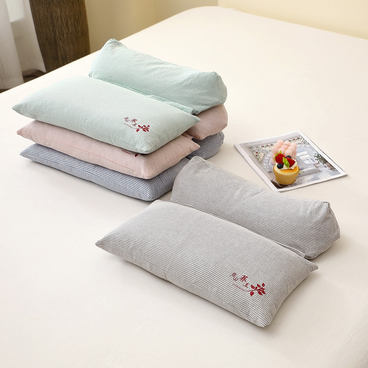 91家纺网 家纺一手货源 找家纺 （总）怡薇格枕芯2025新款高山荞王三角组合可拆卸荞麦枕头枕芯