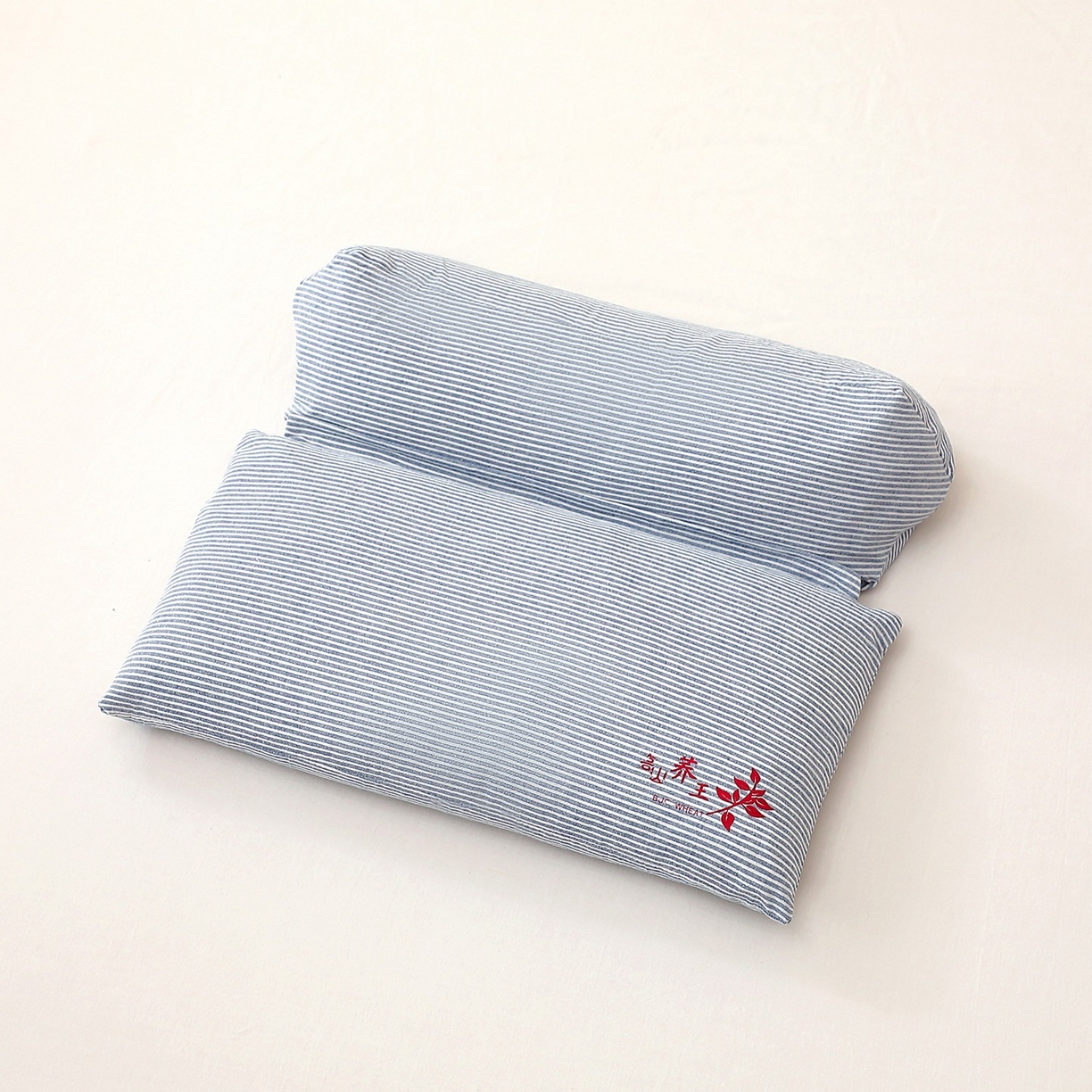 91家纺网 家纺一手货源 找家纺 怡薇格枕芯2025新款高山荞王三角组合可拆卸荞麦枕头枕芯 蓝色