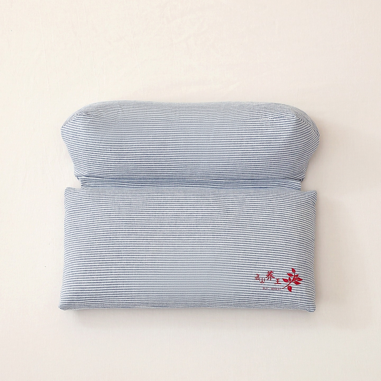 91家纺网 家纺一手货源 找家纺 怡薇格枕芯2025新款高山荞王三角组合可拆卸荞麦枕头枕芯 蓝色