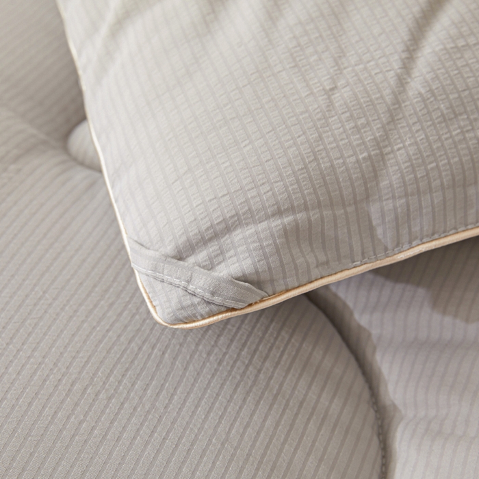 91家纺网 家纺一手货源 找家纺 悦然毛巾被 2025新款小提花棉花冬被被子被芯 棉语提花被-灰