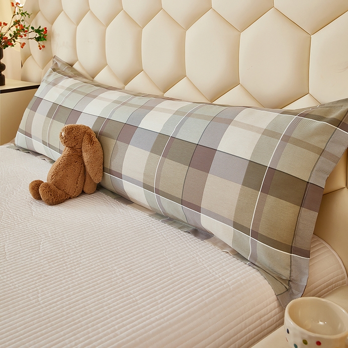 91家纺网 家纺一手货源 找家纺 （总）三盛源 2025新款全棉纯棉双人长枕套1.5米成人纯棉长枕头套1.2卡通1.8m长款加长